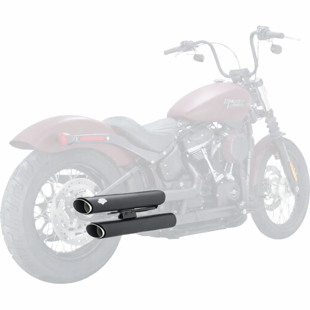 Vance & Hines Twin Slash 3in 2-2 Slip-On Exhaust Black 46376