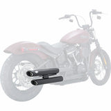 Vance & Hines Twin Slash 3in 2-2 Slip-On Exhaust Black 46376