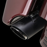 Vance & Hines Twin Slash 4in Round 2-2 Slip-On Exhaust Matte Black 46672