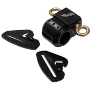 DragonFire Racing Quick Release Harness Anchor Kit - 1.25" I.D. - Black - 14-0001