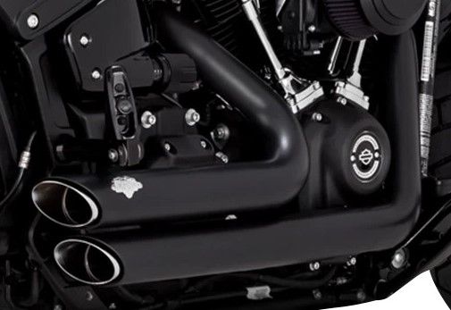 Vance & Hines Shortshots Staggered 2-2 Full Exhaust System Black 47333