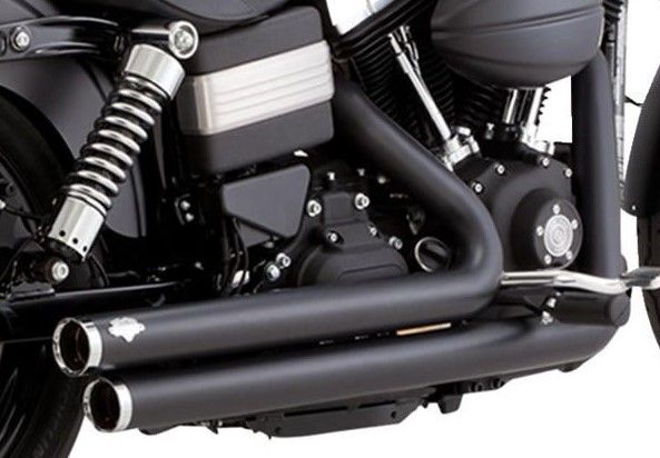 Vance & Hines Big Shots Staggered 2-2 Full Exhaust System Black 47338