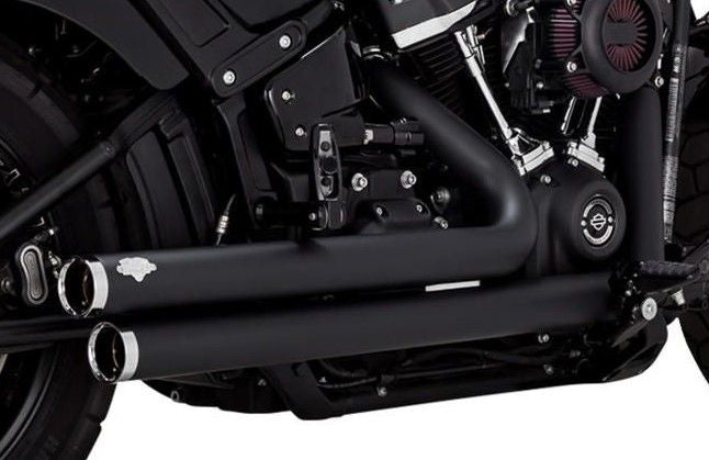 Vance & Hines Big Shots Staggered 2-2 Full Exhaust System Black 47339