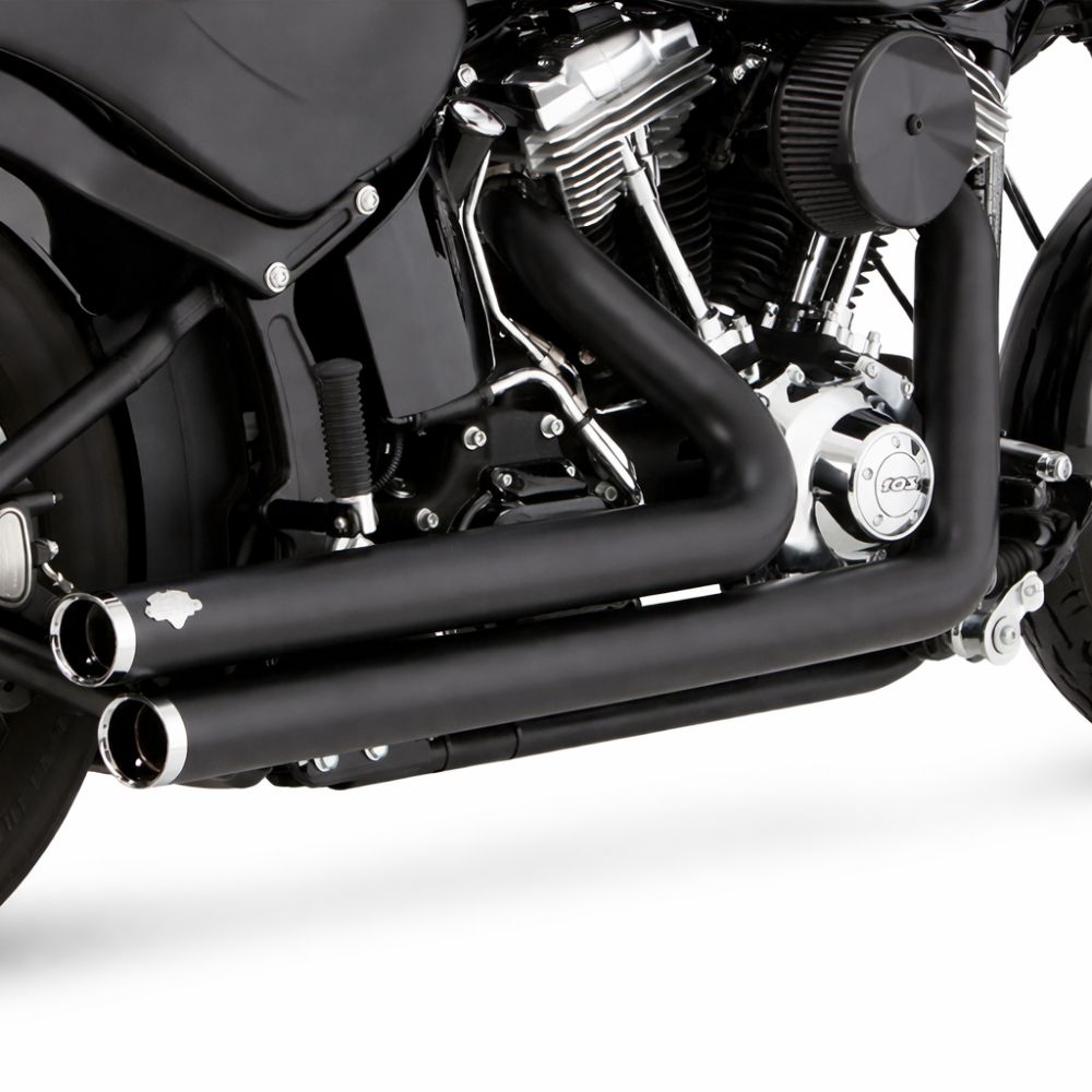 Vance & Hines Big Shots Staggered 2-2 Full Exhaust System Black 47341