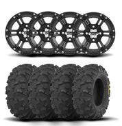 ITP SS212 12" Matte Black Wheels And Blackwater Evolution Tires [26x9-12]