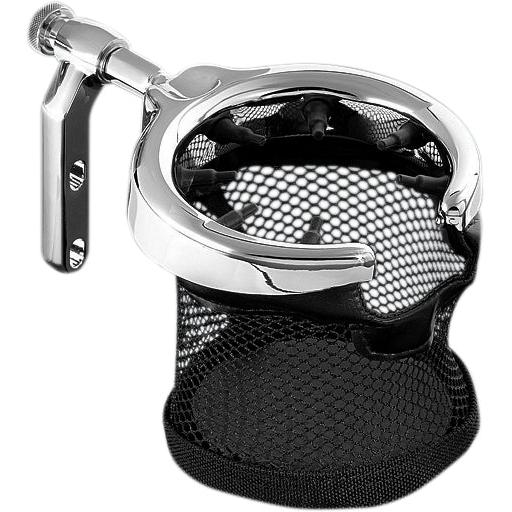 Harley FLHTK 2010-2014Clutch/Brake Perch Drink Holder w/Basket Chrome Kuryakyn
