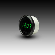Intellitronix Clock LED Digital in Black Bezel - Green