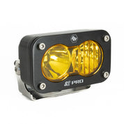 Baja Designs Auxiliary LED Light Pod Each Black Case S2 Pro Series Driving/Combo Pattern Baja Amber Lens Universal 480013