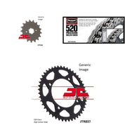 520 Chain Natural, Front & Rear Sprocket Kit YAMAHA XV250C V-Star 250 2008-2016