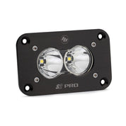 Baja Designs Auxiliary LED Light Pod Each Black Flush Mount S2 Pro Series Spot Pattern Clear Lens Universal 481001