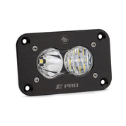Baja Designs Auxiliary LED Light Pod Each Black Flush Mount S2 Pro Series Driving/Combo Pattern Clear Lens Universal 481003