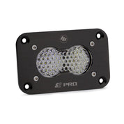 Baja Designs Auxiliary LED Light Pod Each Black Flush Mount S2 Pro Series Work/Scene Pattern Clear Lens Universal 481006