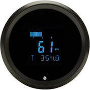 Dakota Digital 3-3/8" Round Performance Speedometer Gauge Black Blue SLX-01-1-K