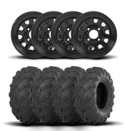 ITP Delta Steel 12" Wheels And Mud Lite Tires [25x8-12]