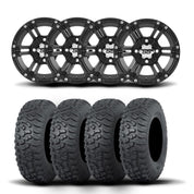 ITP SS212 14" Matte Black Wheels And Terra Hook Tires [30x10-14]