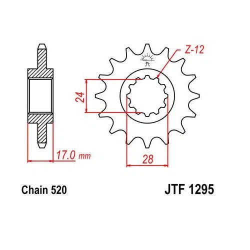 Steel Front Sprocket 13T for Street HONDA CBR600F3 1995-1996