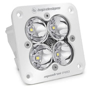 Baja Designs Auxiliary LED Light Pod Each White Flush Mount Squadron Pro Series Spot Pattern Clear Lens Universal 491001WT
