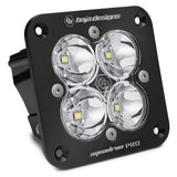 Baja Designs Auxiliary LED Light Pod Each Black Angle Flush Mount Squadron Pro Series Spot Pattern Clear Lens Universal 491001