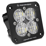 Baja Designs Auxiliary LED Light Pod Each Black Angle Flush Mount Squadron Pro Series Wide Cornering Pattern Clear Lens Universal 491005