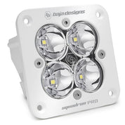 Baja Designs Auxiliary LED Light Pod Each White Flush Mount Squadron Pro Series Work/Scene Pattern Clear Lens Universal 491006WT