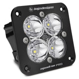 Baja Designs Auxiliary LED Light Pod Each Black Angle Flush Mount Squadron Pro Series Work/Scene Pattern Clear Lens Universal 491006