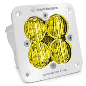 Baja Designs Auxiliary LED Light Pod Each White Flush Mount Squadron Pro Series Wide Cornering Pattern Baja Amber Lens Universal 491015WT