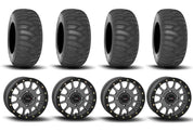 System 3 SB-5 Beadlock Gun Metal Grey 15" Wheels And SS360 Sand/Snow Tires [31x10-15] ,[31x12-15]