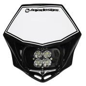 Baja Designs Headlight Kit Black Shell Squadron Pro Series Spot Pattern Clear Lens Universal 497001BKAC