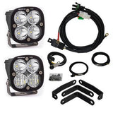 Kit de faros delanteros Baja Designs Squadron Pro Series con patrón de conducción/combinado, lente transparente 497043