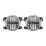 Faros antiniebla KC HiLiTES de 4" Gravity LED G4 SAE - Haz antiniebla - Par - Jeep JK/JL/JT 2010-2024