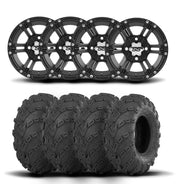 ITP SS212 12" Matte Black Wheels And Mud Lite Tires [25x8-12]