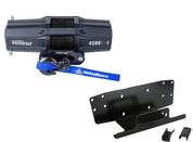 Viper V2 UTV Winch Kit 4500 lb Standard Spool With 40 Feet Black Synthetic Rope With Mount For Honda Pioneer 500 2015-2021