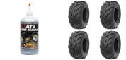 Set of 4 ATV QUADBOSS Tires (QBT671 26x10-12 Front/Rear) with Sealant