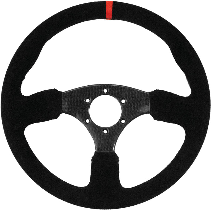 DragonFire Racing Steering Wheel - Shallow Carbon - Carbon Fiber - 04-0818