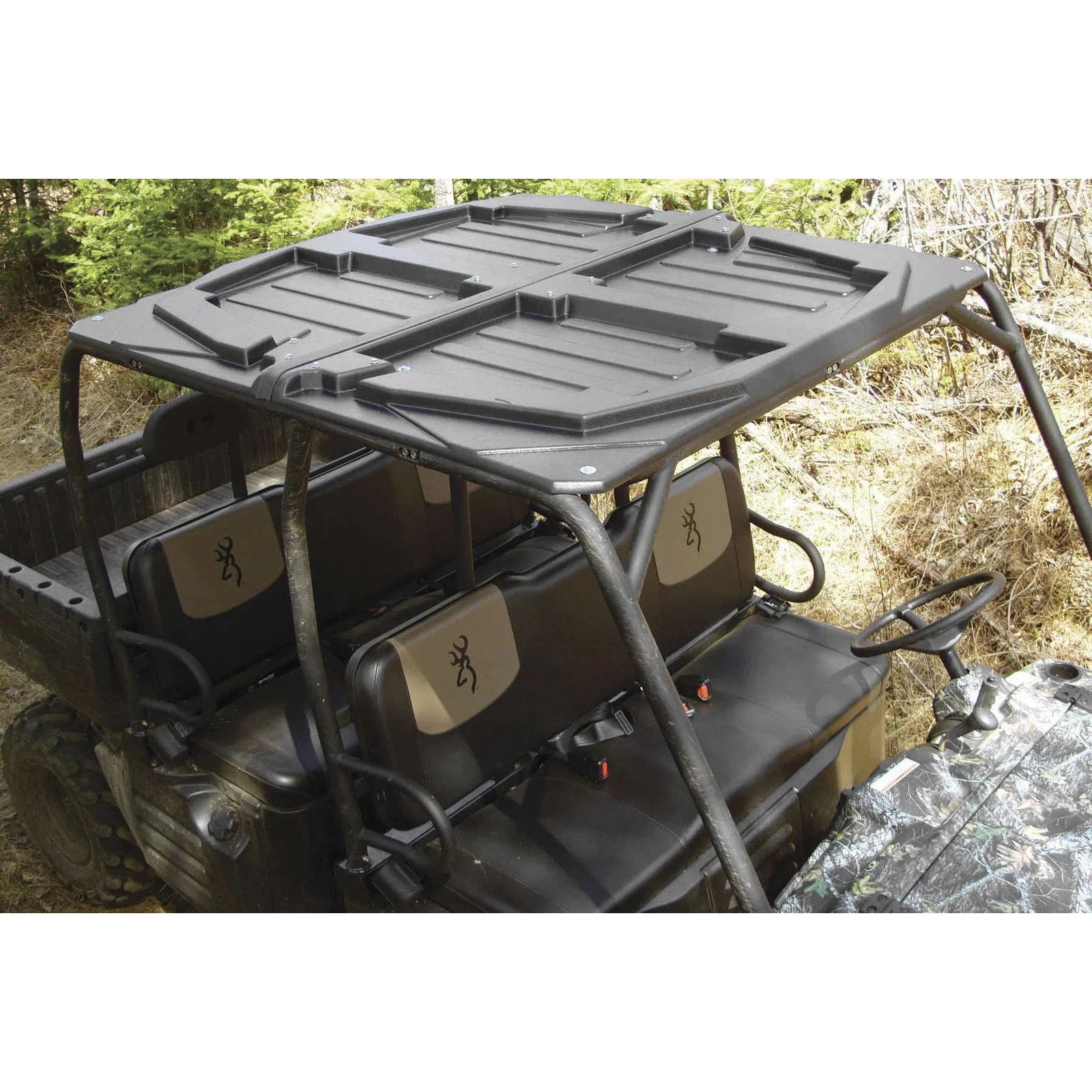 Quadboss Hard Top 2 Piece Roof Fits Kawasaki Mule 4010 Trans 4x4 - all years and  Polaris Ranger Crew - 2005-2009