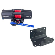 Viper V2 ATV Winch Kit 6000 lb Standard Spool With 40 Feet Black Synthetic Rope With Mount For Yamaha Grizzly 660/700/Grizzly 700 2016-2018