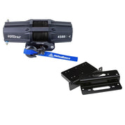 Viper V2 UTV Winch Kit 4500 lb Standard Spool With 40 Feet Black Synthetic Rope With Mount For Kawasaki Teryx 750 2008-2013