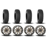 System 3 SB-4 Beadlock Bronze 15" Wheels And XC450 Tires [35x10R-15]