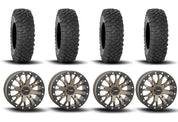 System 3 SB-4 Beadlock Bronze 14" Wheels And XC450 Tires [30x10R-14]