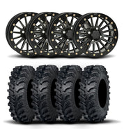 ITP SD Single 15" Matte Black Wheels And MT911 Tires [32x10-15]