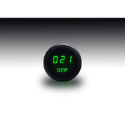 Intellitronix Water Temperature LED Digital Gauge in Black Bezel - Green