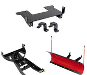 Denali Black UTV Snow Plow Kit For Honda Pioneer 700-4 SXS700M4 2014-2021