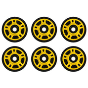 Front & Mid Rail Yellow Idler Wheels Kit for ARCTIC CAT ZL 600, 800 2002-2003