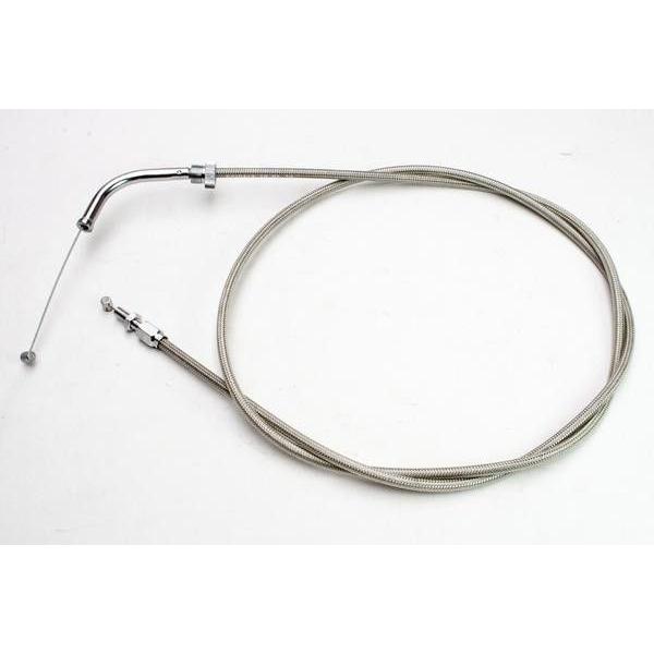 Motion Pro Stainless Steel Armor Coat Throttle Push Cable Plus 2" For Yamaha V Star 1100 XVS 2000-2009