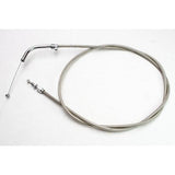 Motion Pro Stainless Steel Armor Coat Throttle Push Cable Plus 2" For Yamaha V Star 1100 XVS 2000-2009
