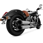 Vance & Hines 18621 4in Twin Slash Slip On Mufflers For Indian Scout 2015