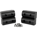 Caliber Bunkwrap End Cap Acc. 2X4 Black 4 Pk. W/ Hardware Kit 23051-BK