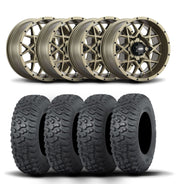 ITP Hurricane 14" Bronze Wheels And Terra Hook Tires [28x9-14]