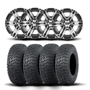 ITP SS212 12" Machined Black Wheels And Terra Hook Tires [26x11-12]