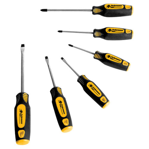 Performancetool W1703 6 Pc Screwdriver Set
